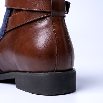 Magnus Corduroy Buckle Ankle Boots