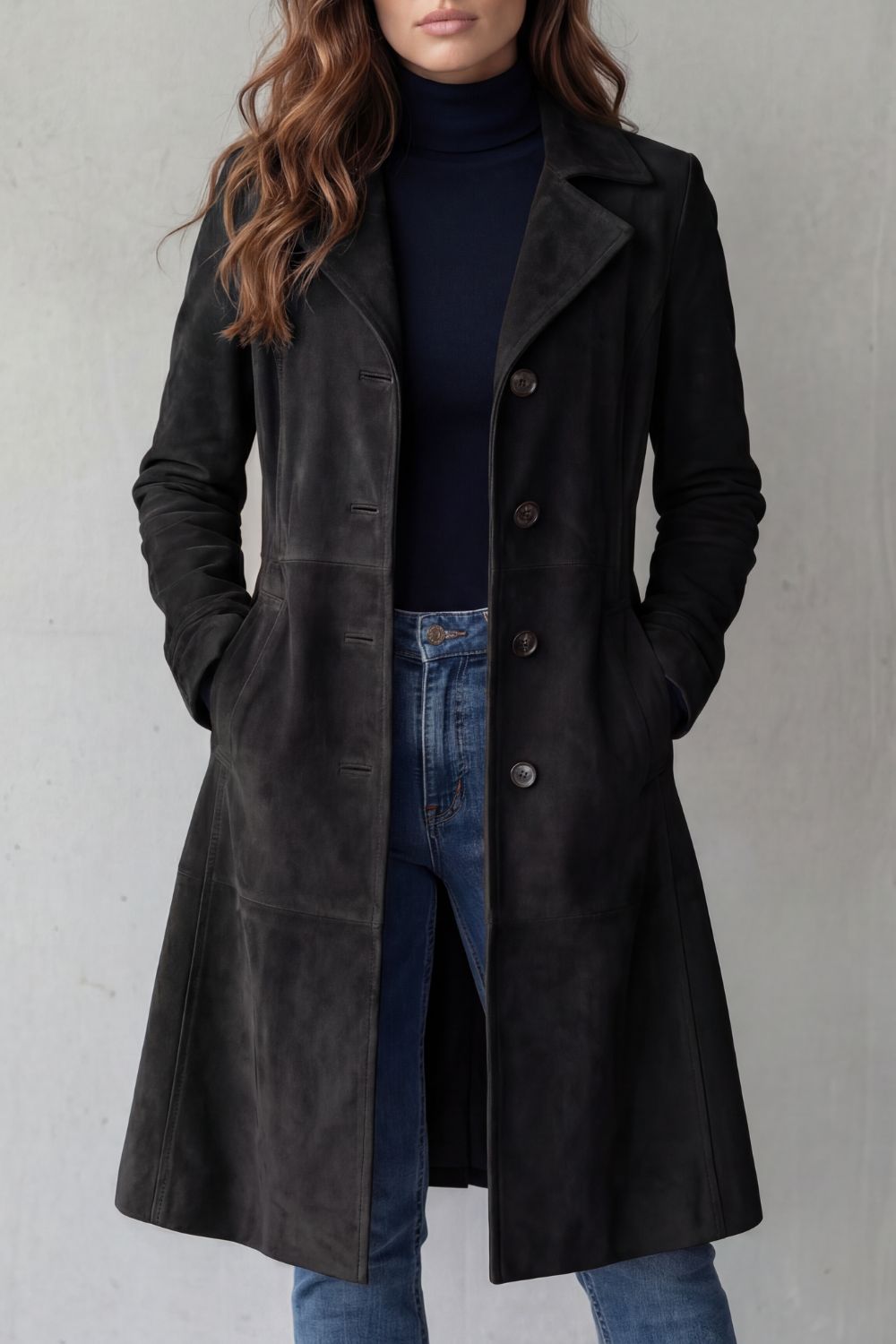 Marloe Suede Longline Coat