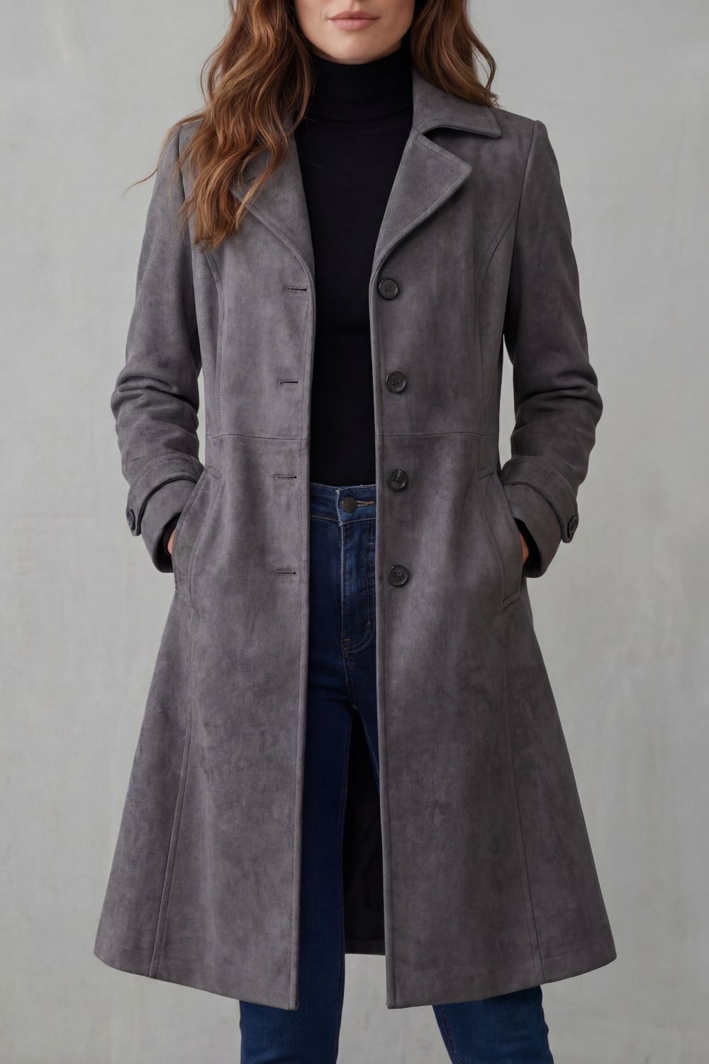 Marloe Suede Longline Coat