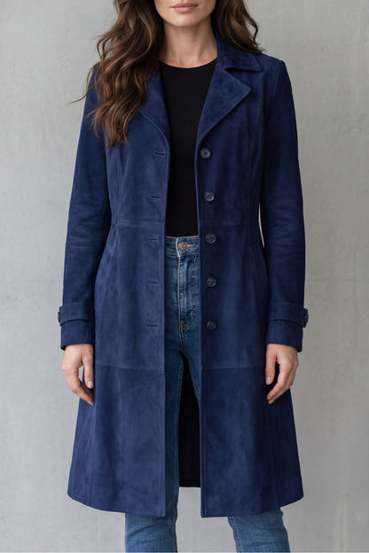 Marloe Suede Longline Coat