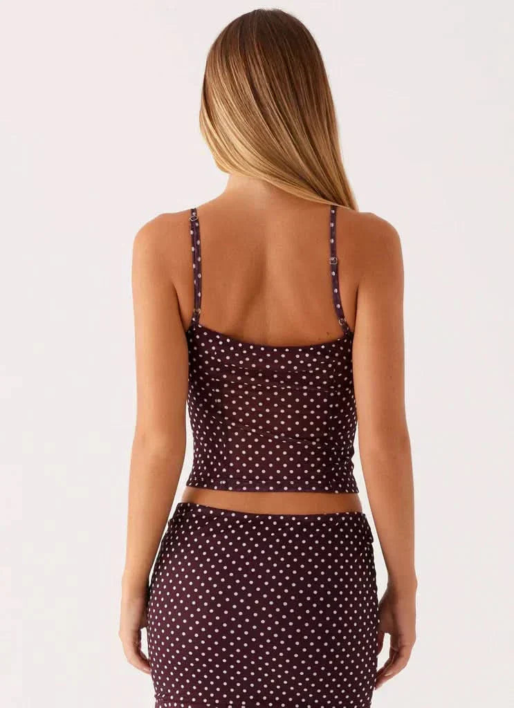 Women's Cocktail Polka Dot Midi Dress Set Square Neck - product image 6