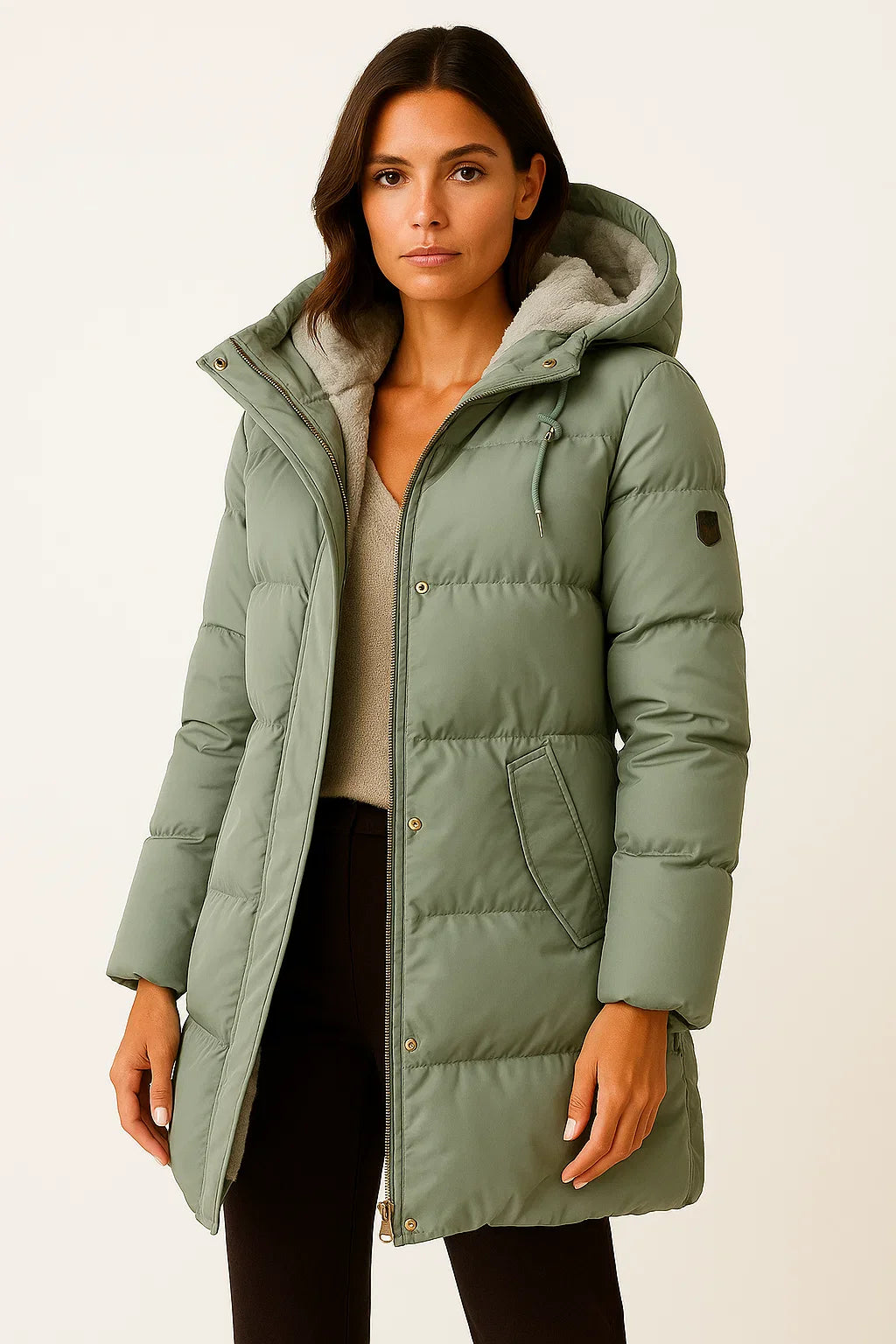 Nora Hooded Longline Puffer Jacket