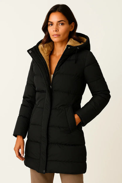 Nora Hooded Longline Puffer Jacket