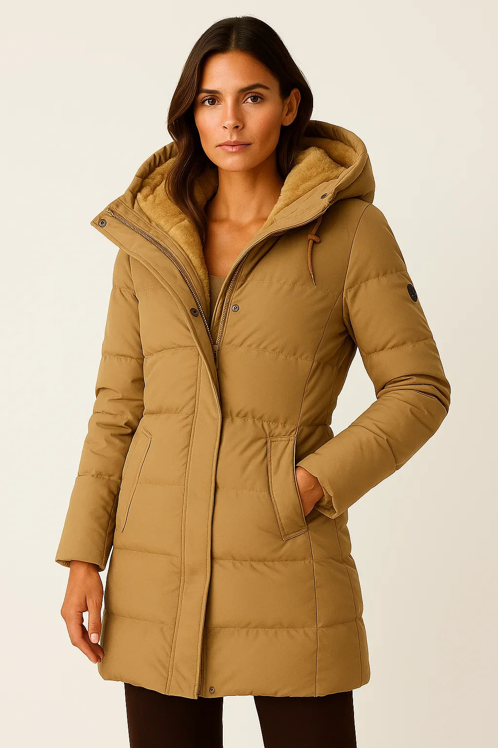 Nora Hooded Longline Puffer Jacket