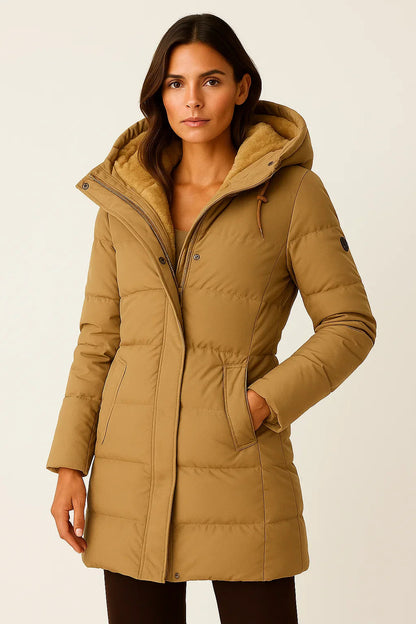 Nora Hooded Longline Puffer Jacket