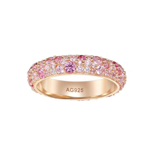Nuala Pink Pave Ring - Multicolor