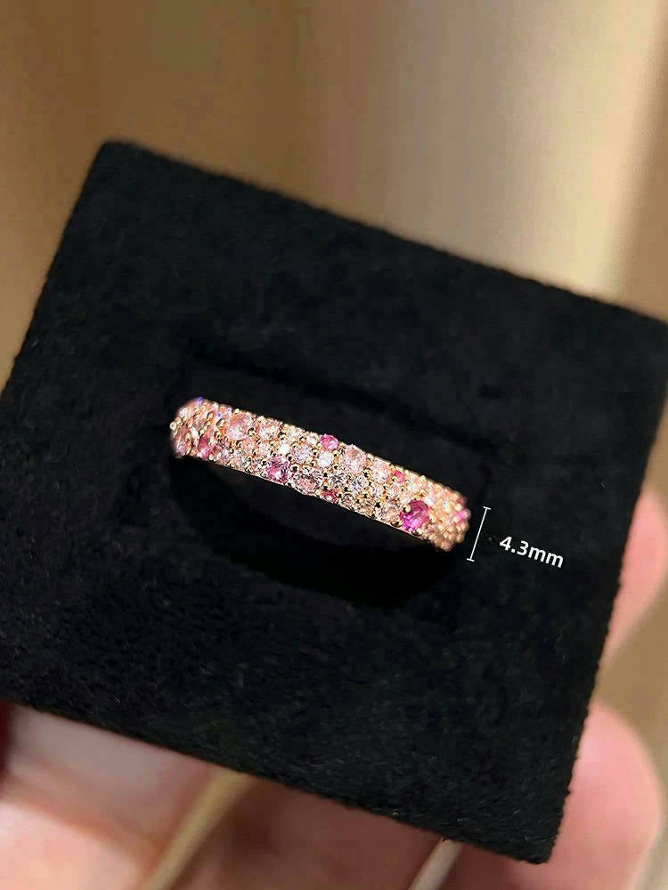Nuala Pink Pave Ring - Multicolor
