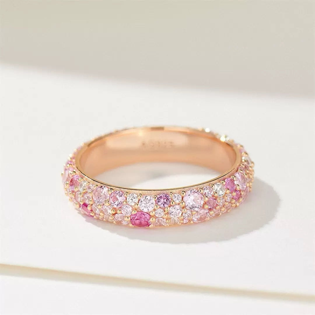 Nuala Pink Pave Ring - Multicolor