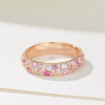Nuala Pink Pave Ring - Multicolor