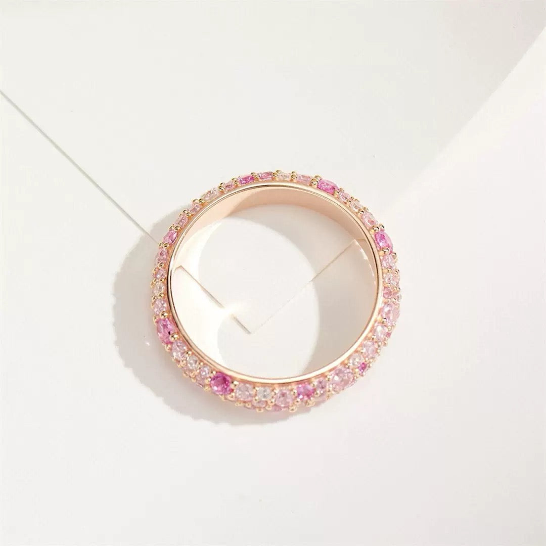 Nuala Pink Pave Ring - Multicolor
