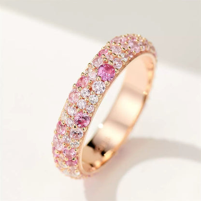 Nuala Pink Pave Ring - Multicolor