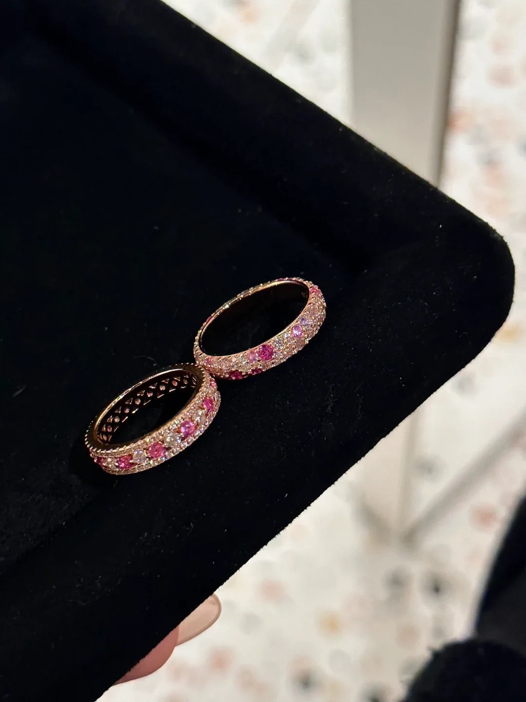 Nuala Pink Pave Ring - Multicolor