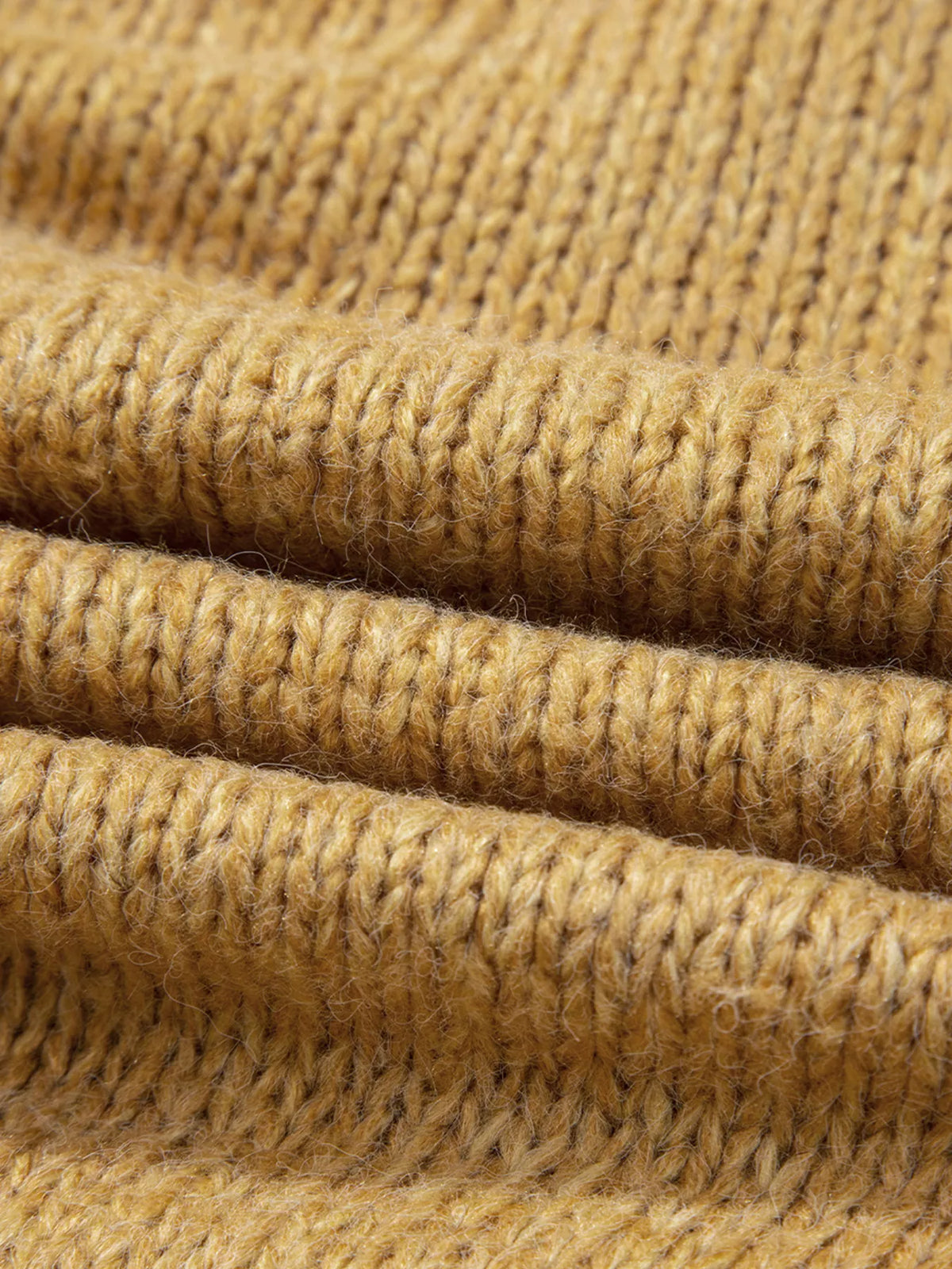 Octavie Scalloped Lantern Sleeve Cardigan - Mustard
