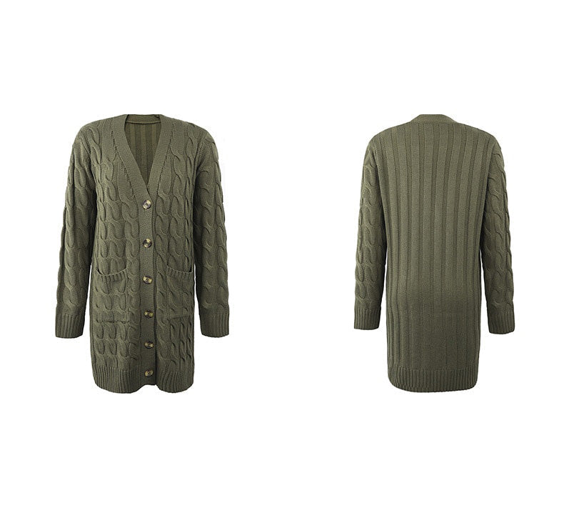 Odeline Cable-Knit Coat