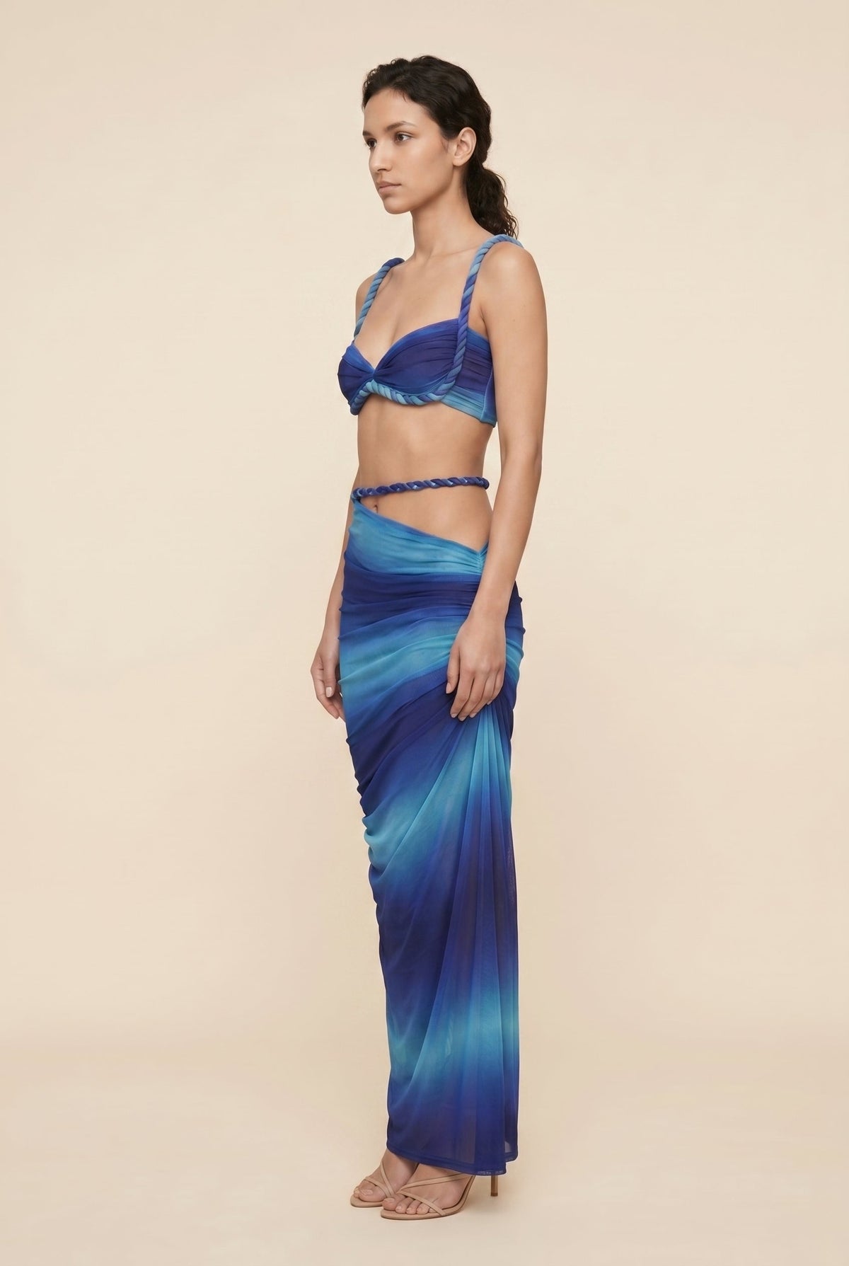 Palmira Cutout Maxi Set - Blue Ombre