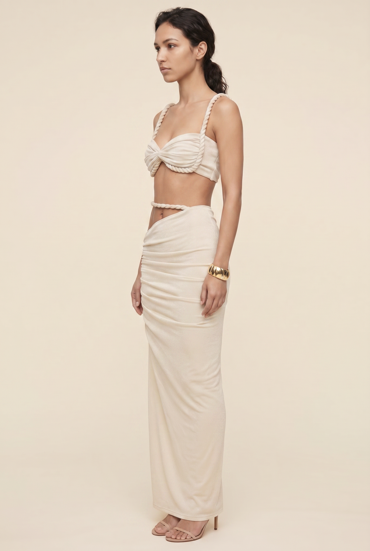 Palmira Cutout Maxi Set - Ivory