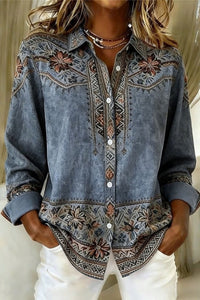 Washed Blue Floral