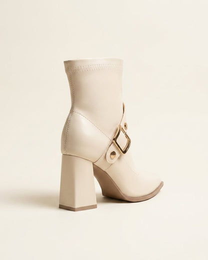 Priscille Buckled Ankle Boots