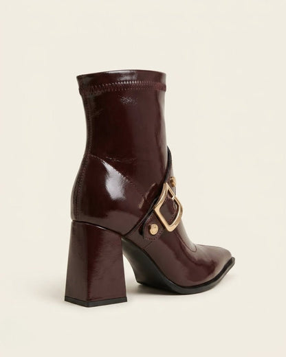 Priscille Buckled Ankle Boots