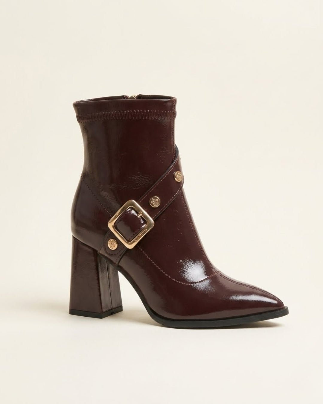 Priscille Buckled Ankle Boots - Brown