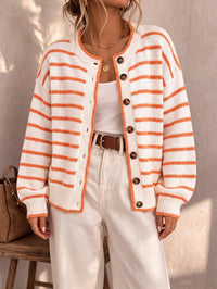 White and Orange Stripe