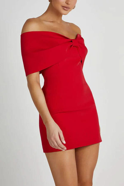 Rebecca Bow Mini Dress