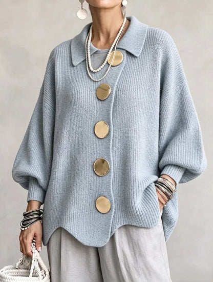 Rocio Knit Jacket - Light Blue