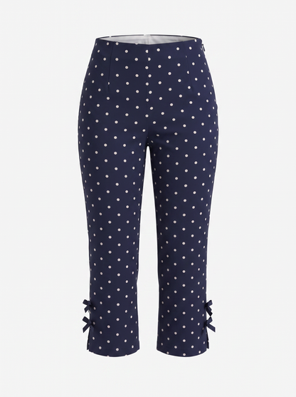 Rosario Bow Detail Capri Pants