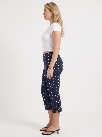 Rosario Bow Detail Capri Pants