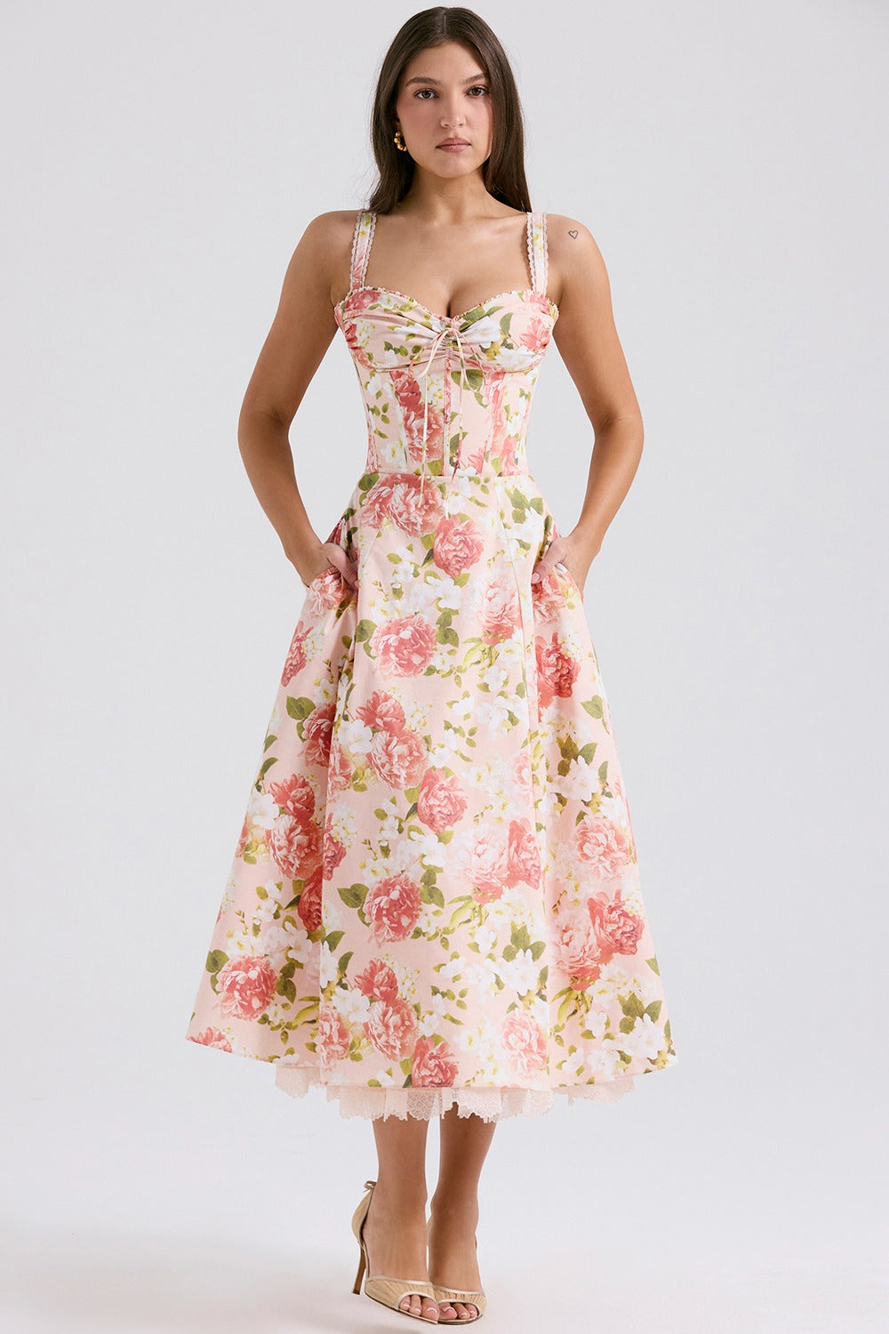 Seraphina Sweetheart Midi Dress