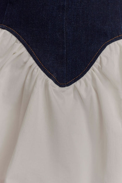 Women's Cocktail Halter Plunge Mini Dress With Corset Waist - product image 7