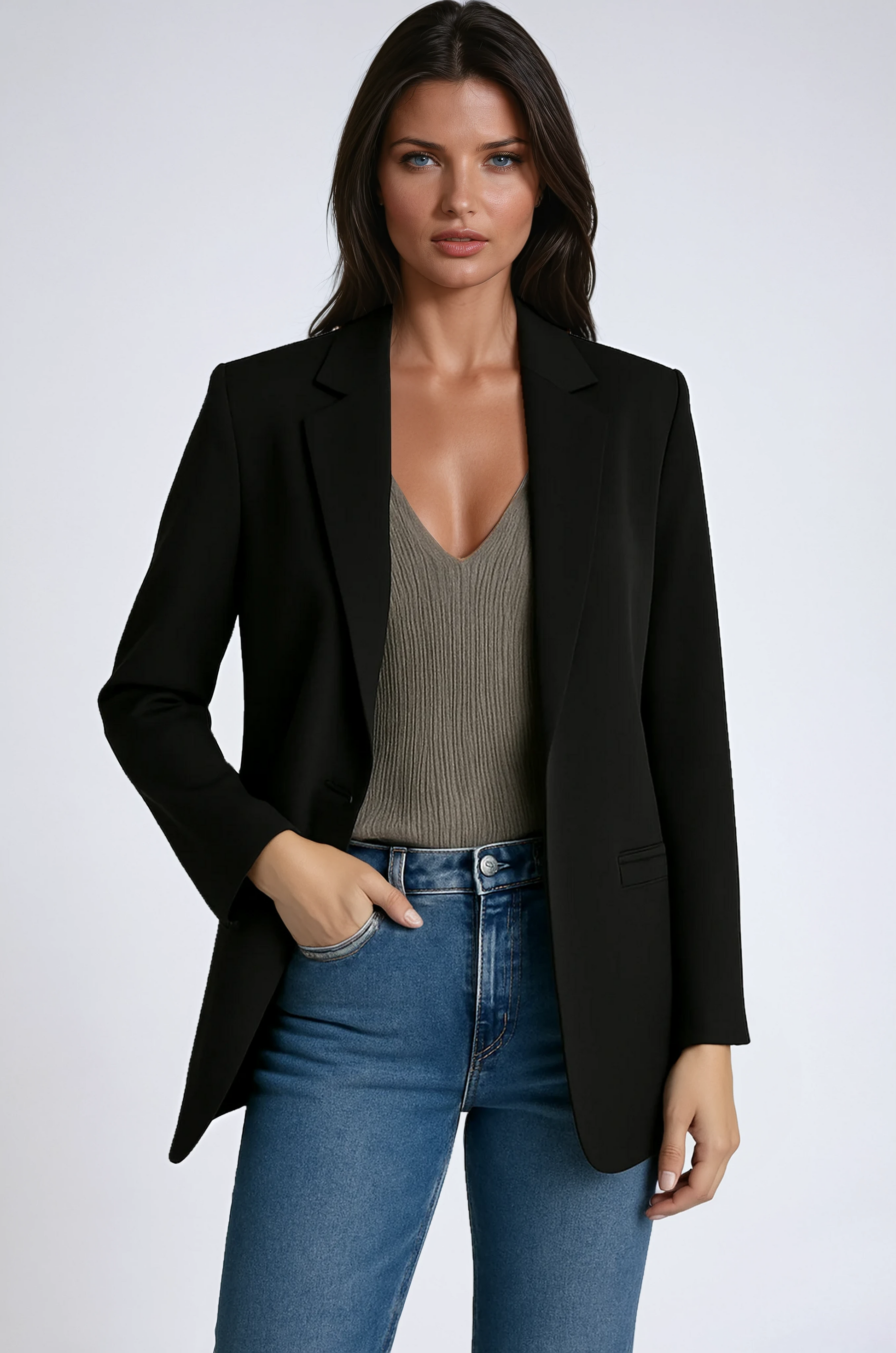 Victoire Tailored Longline Blazer