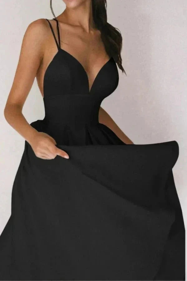 Vienna v Neck Midi Dress