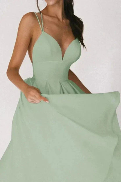 Vienna v Neck Midi Dress