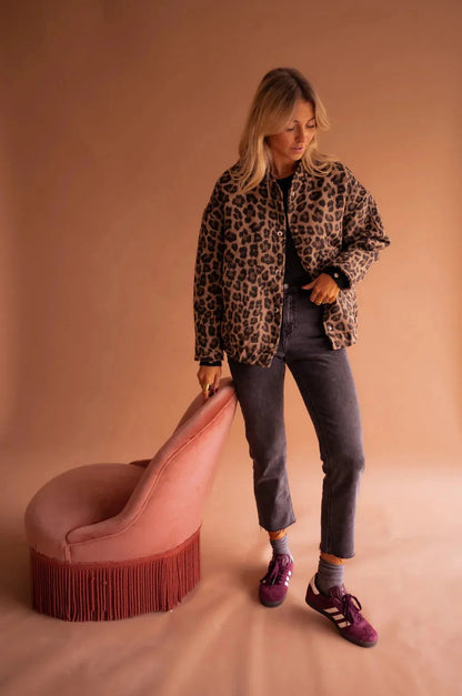 Winola Leopard Print Pocket Jacket - Leopard