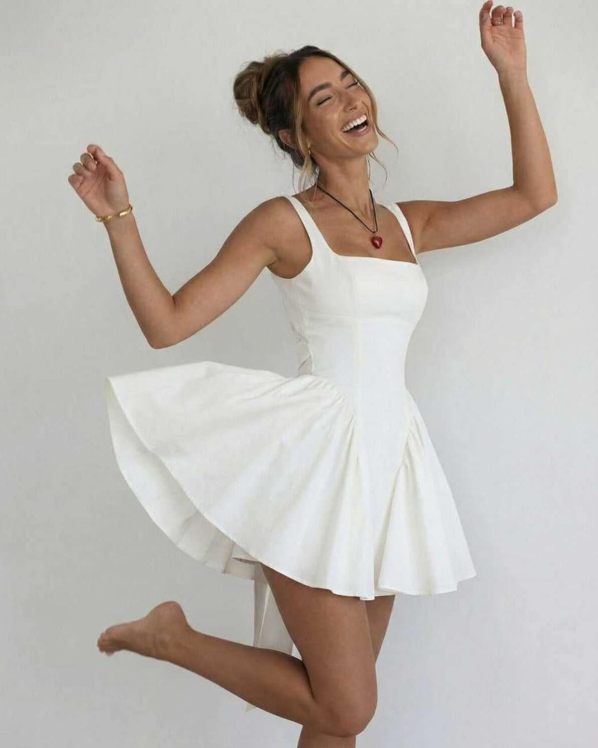 Xanthe Square Neck Mini Dress