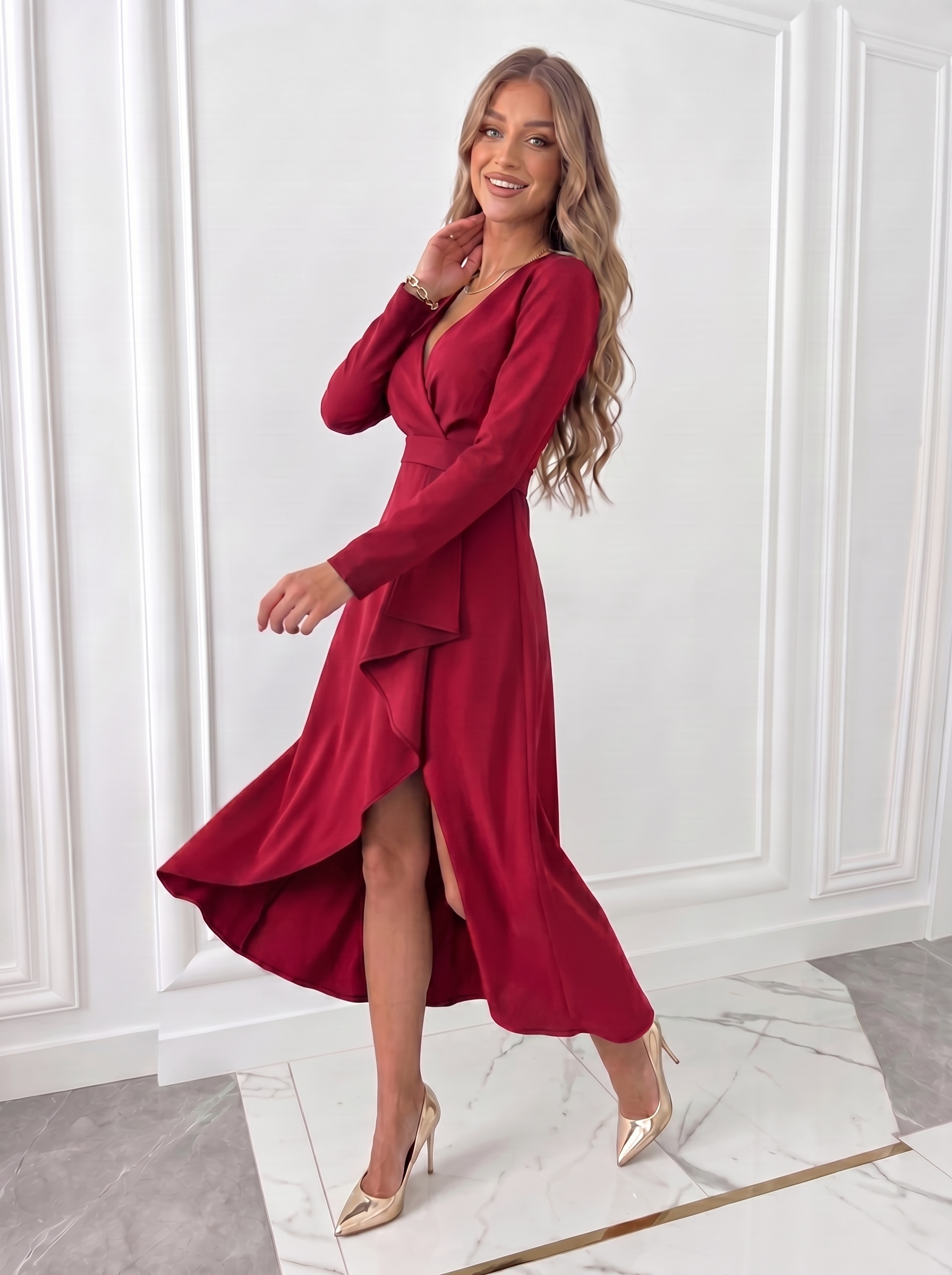 Zinnia Wrap Midi Dress