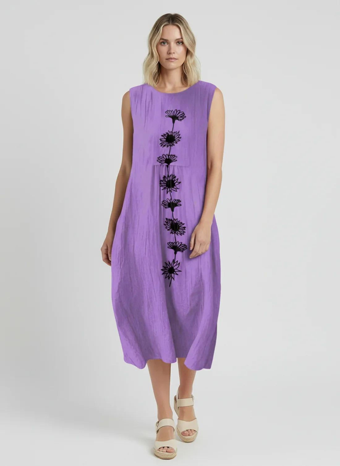 Zita Midi Dress - Rich Violet