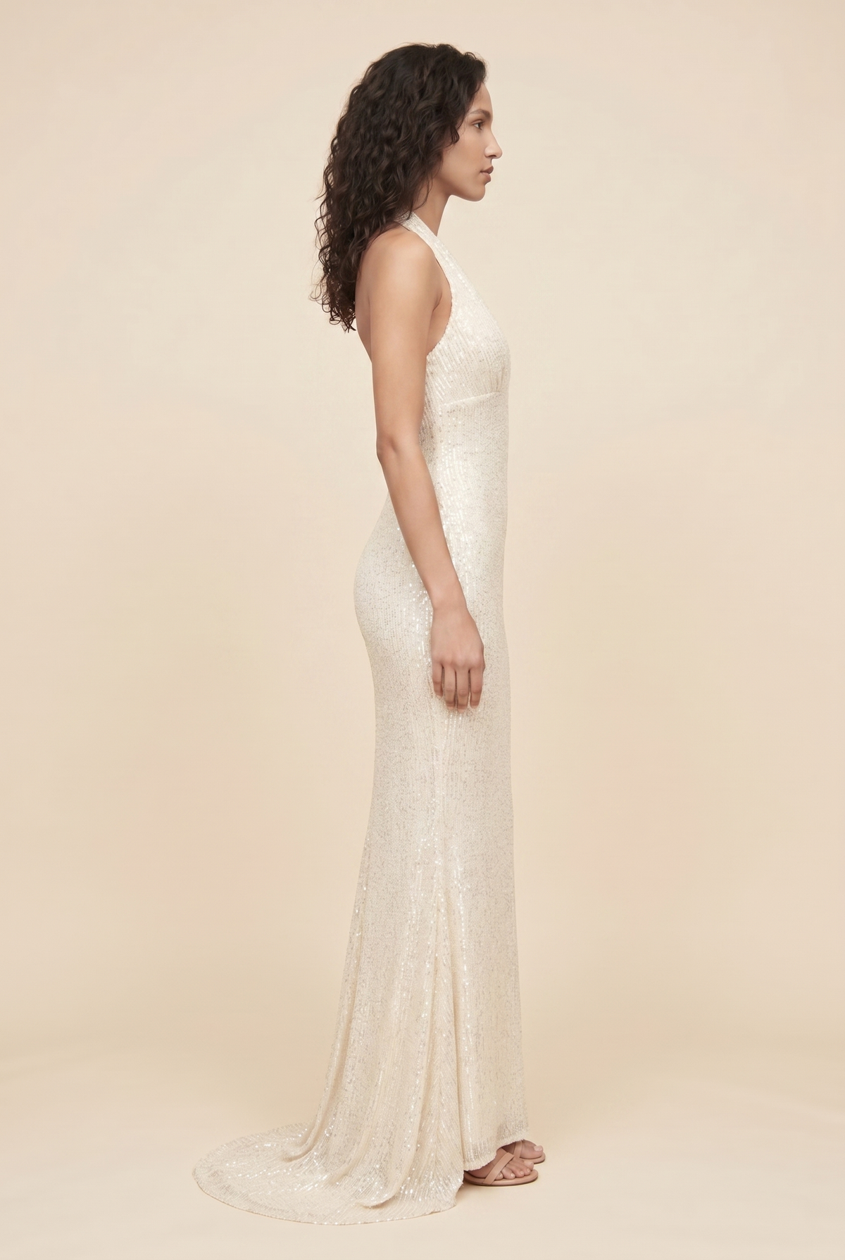 Aurolia Sequin Maxi Dress - Ivory