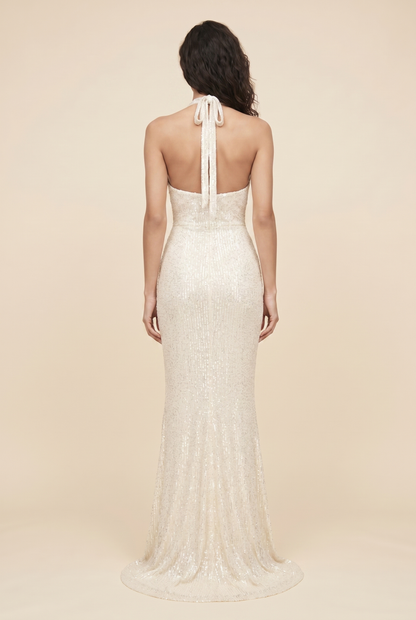 Aurolia Sequin Maxi Dress - Ivory