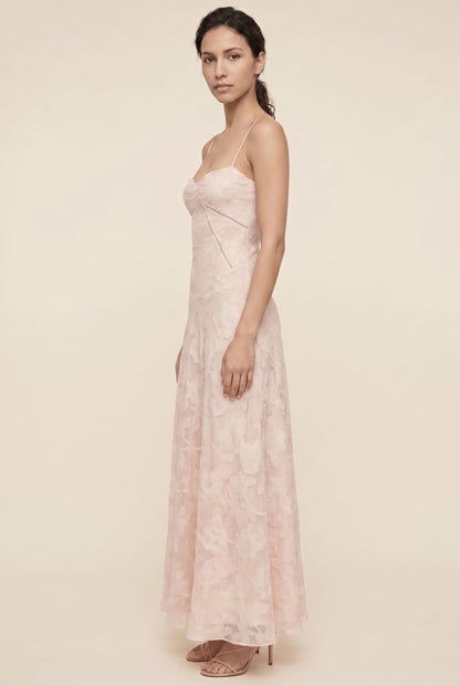 Aurore Lace Maxi Dress - Blush Pink