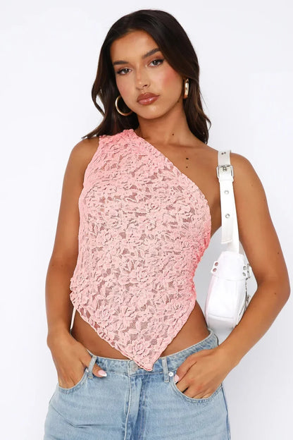 Baila Lace Top - Pink