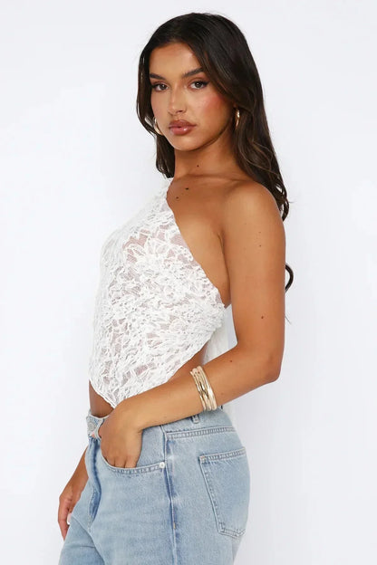Baila Lace Top - White
