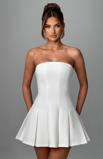 Esme Flared Strapless Mini Dress