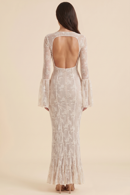 Chantal Lace Maxi Dress - Ivory