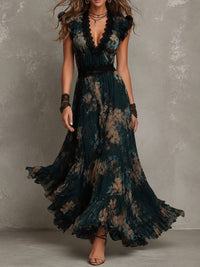 Black Tan Floral