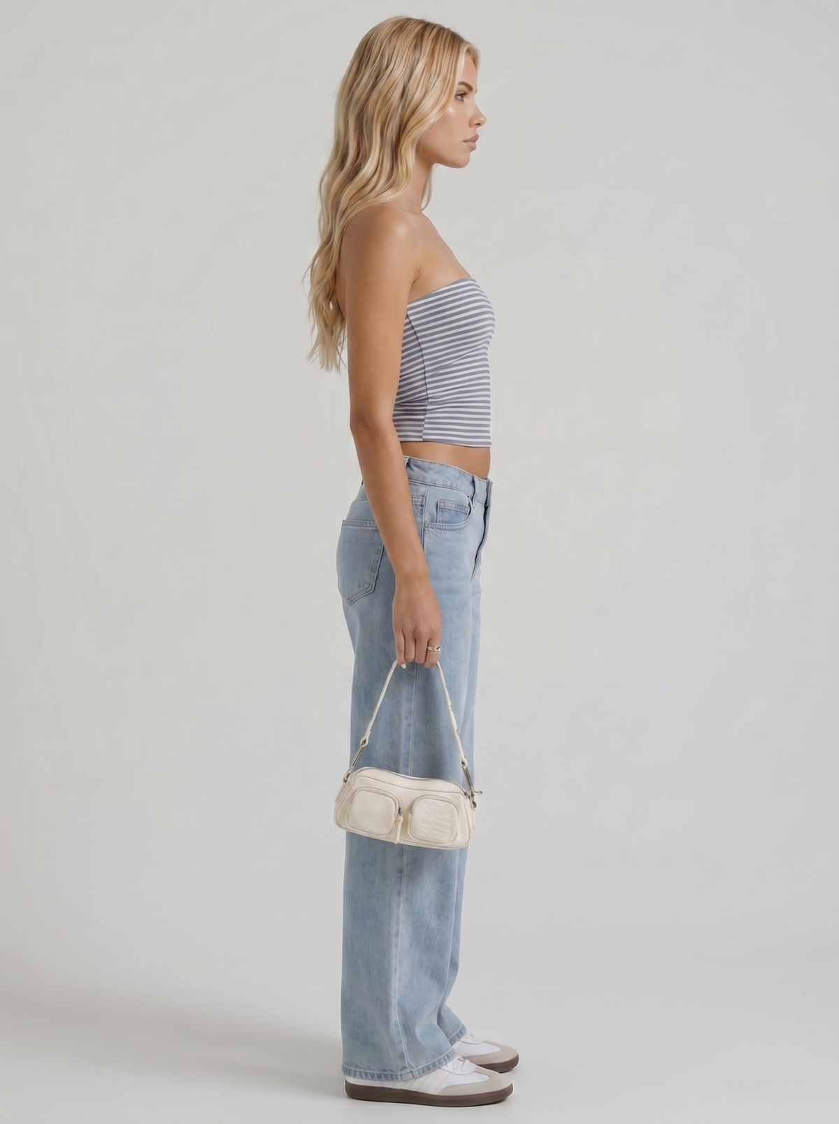 Damiana Wide Leg Jeans - Light Blue