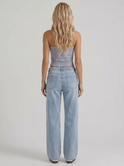 Damiana Wide Leg Jeans - Light Blue