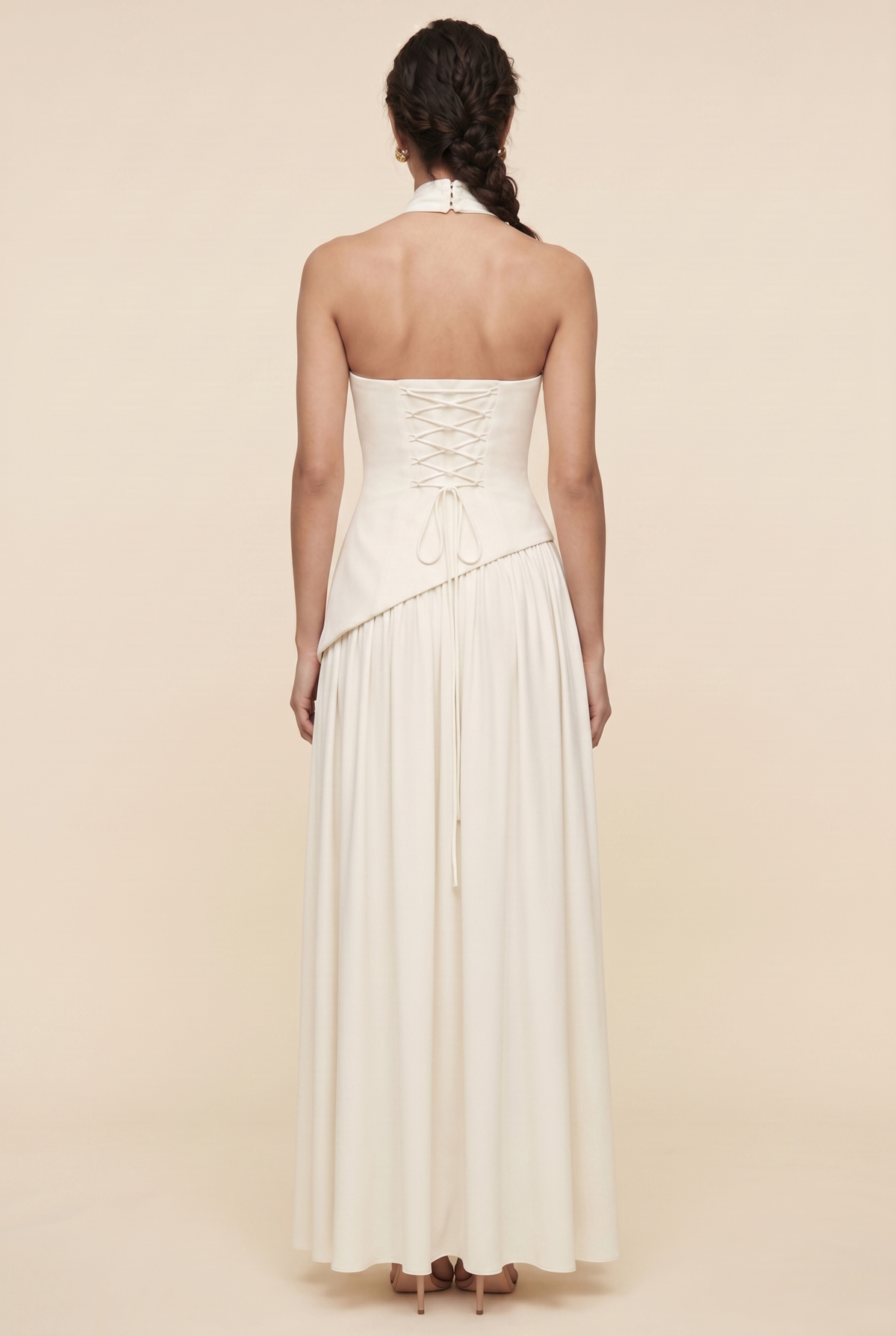 Delphina Strapless Maxi Dress - Ivory