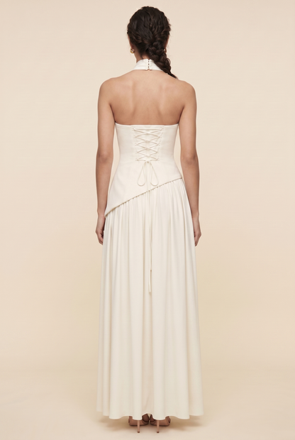 Delphina Strapless Maxi Dress - Ivory